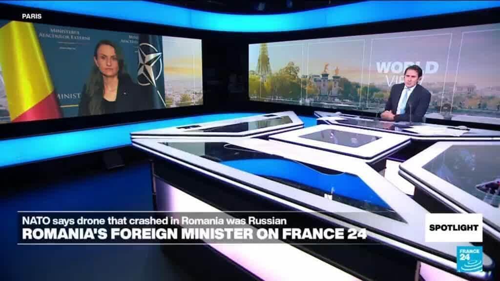 Drone Strike in Romania: Foreign Minister Discusses Incident with FRANCE 24