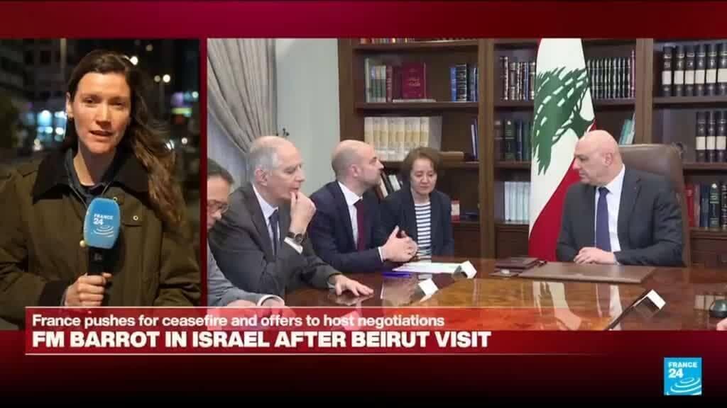 French foreign minister Barrot heads to Israel after Lebanon visit