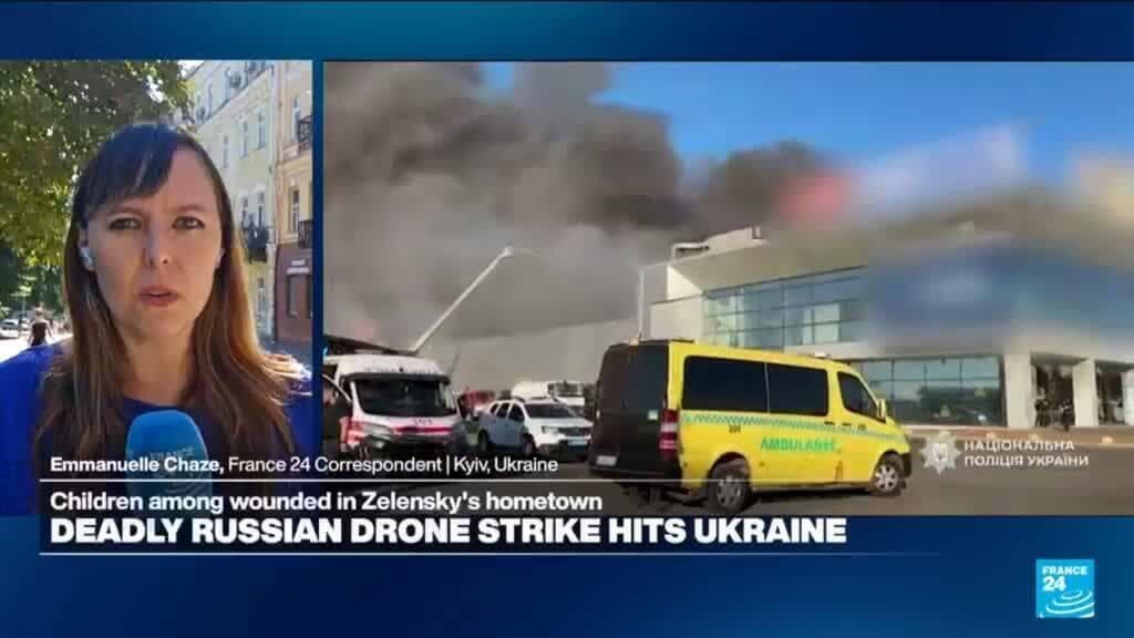 Children Injured in Russian Drone Strikes on Zelensky's Hometown