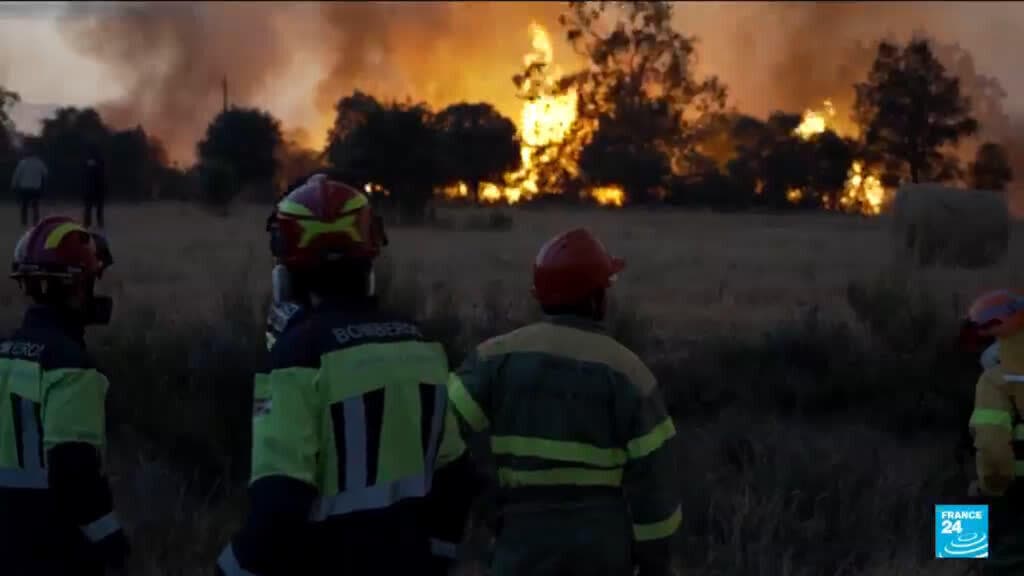Firefighters in Greece Continue to Combat Wildfires on Crete for Second Day