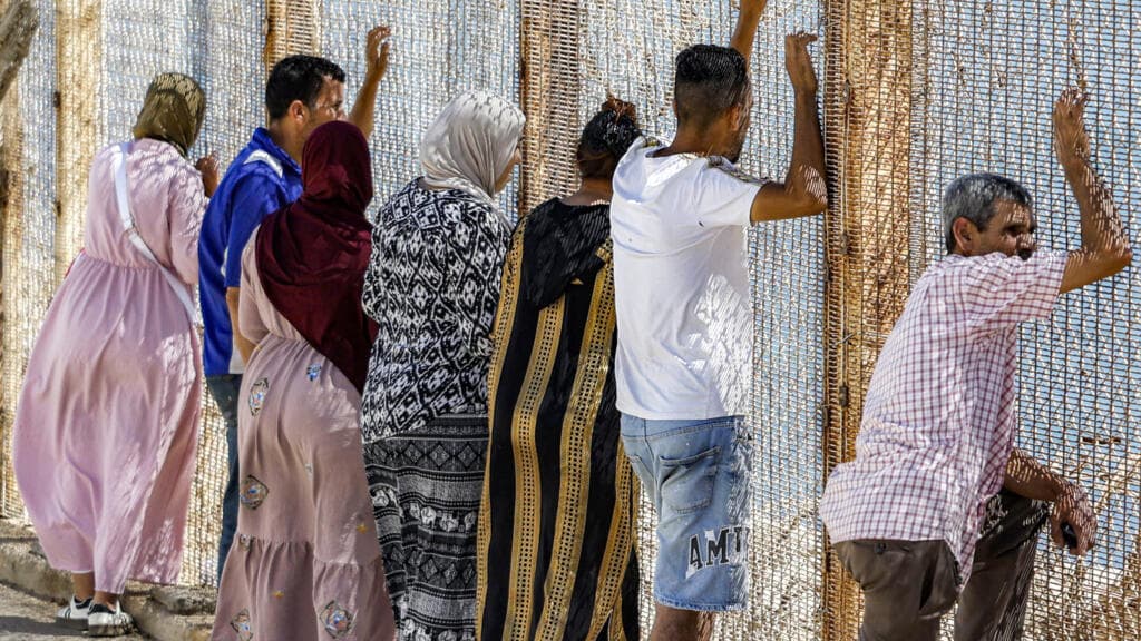 Moroccan Families Gather at Ceuta Border to Search for Missing Relatives