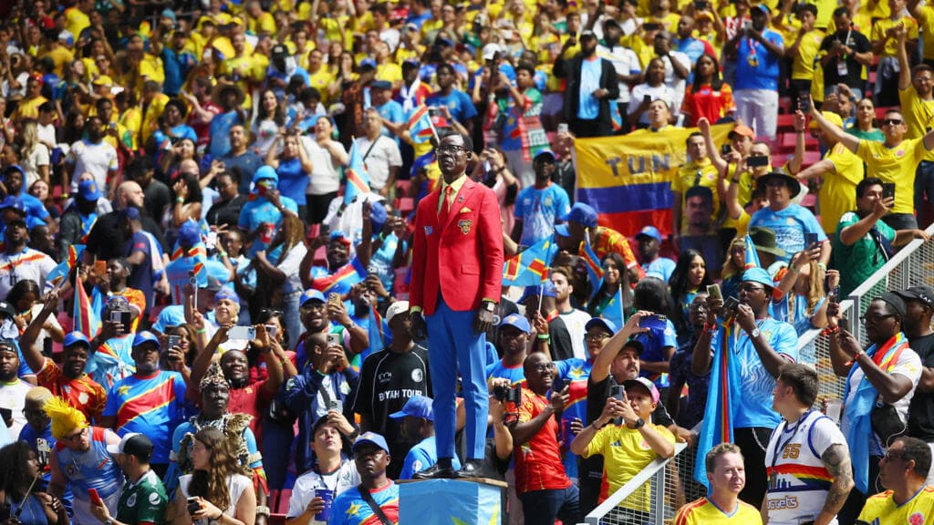 Lumumba's 'Living Statue' Joins DR Congo Fans at World Cup After Quarantine