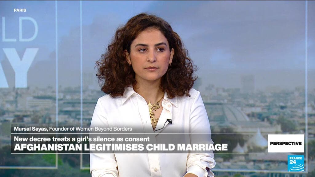 Mursal Sayas Discusses Child Marriage Crisis in Afghanistan