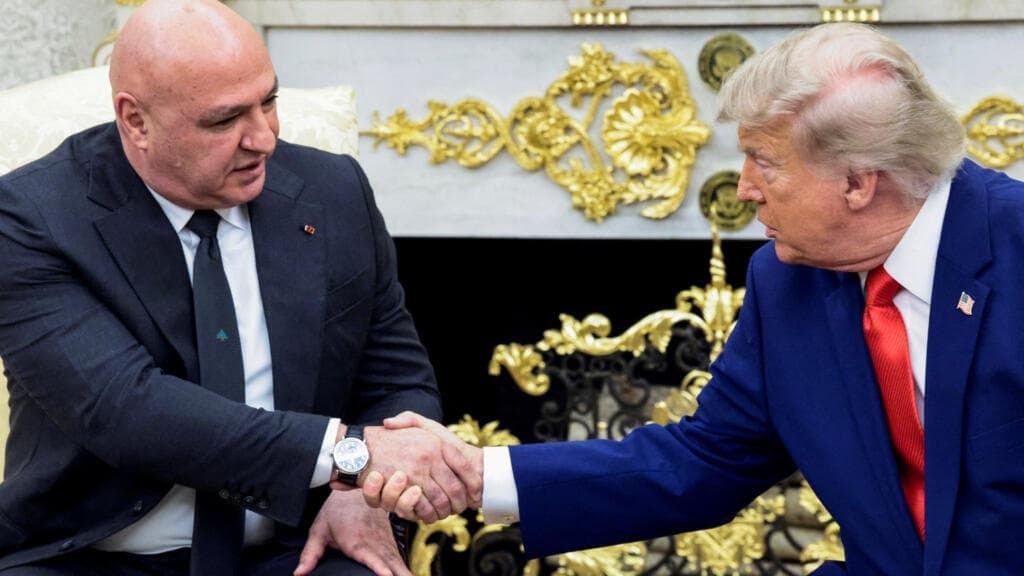 Lebanon's President Joseph Aoun and US President Donald Trump Hold Joint Press Conference
