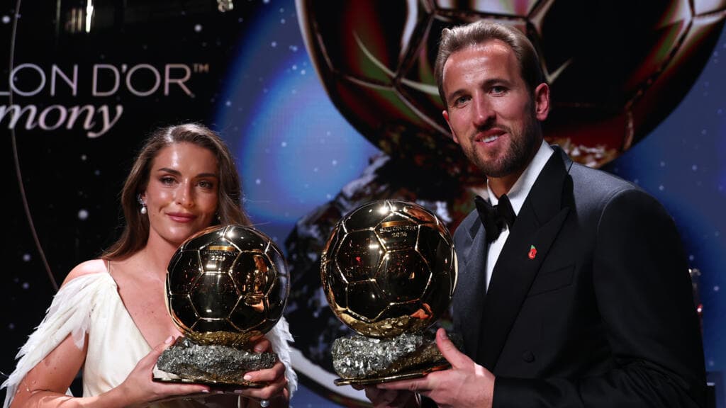 Harry Kane Wins Ballon d'Or, Ending England's 25-Year Wait; Putellas Secures Third Title