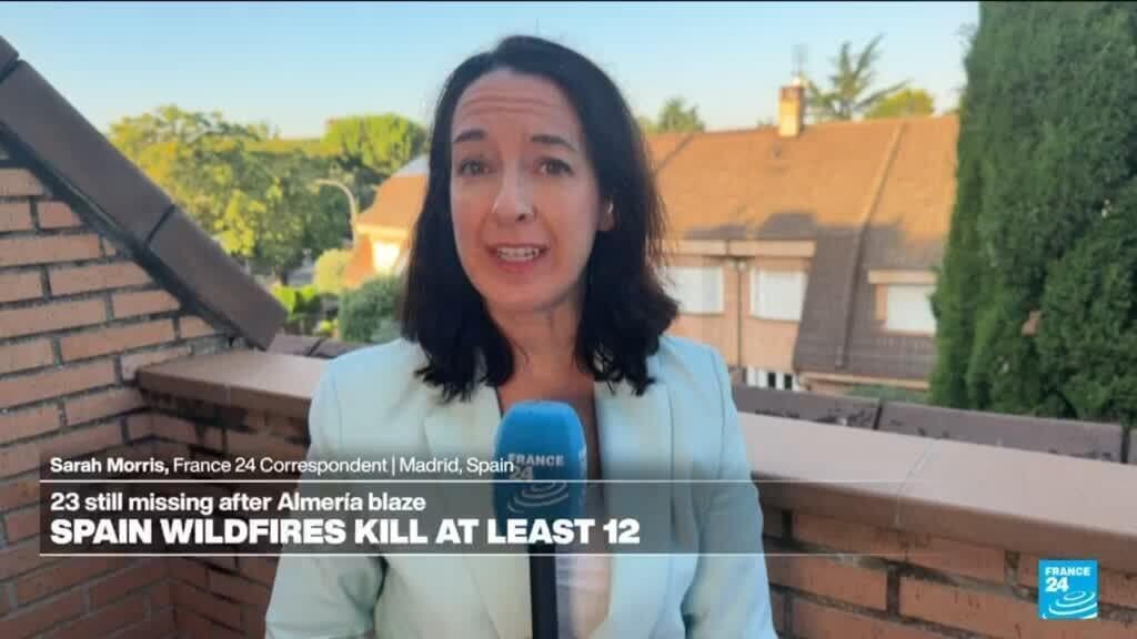Wildfires in Southern Spain that claimed 12 lives show signs of subsiding