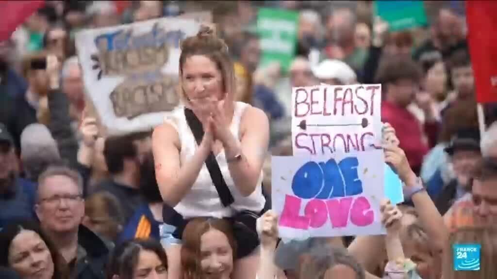 Thousands in Belfast Protest Against Anti-Immigrant Violence Following Stabbing