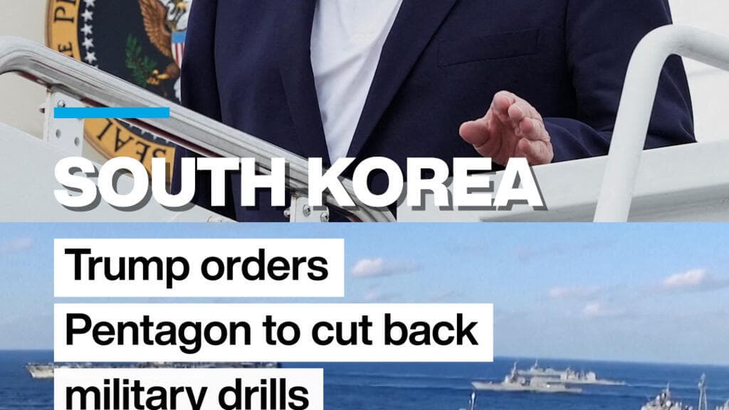Trump directs Pentagon to reduce military exercises with South Korea ahead of drills