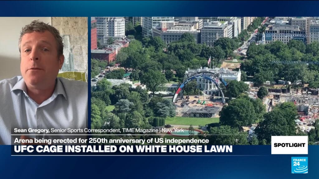 Trump's White House Lawn Features Large Structure Nicknamed 'The Claw'