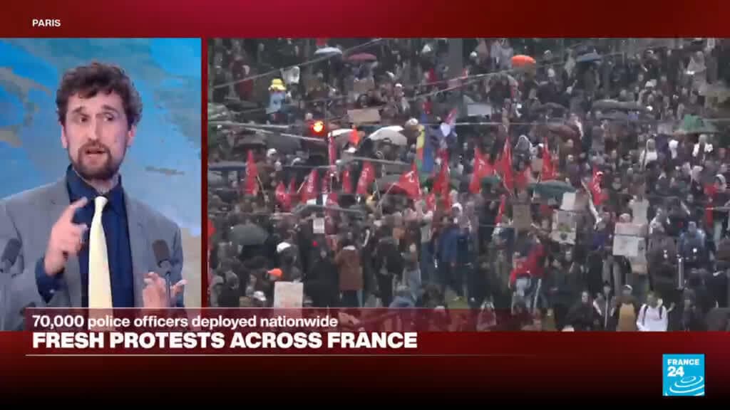 Protests in France Persist as Police Use Tear Gas on Demonstrators