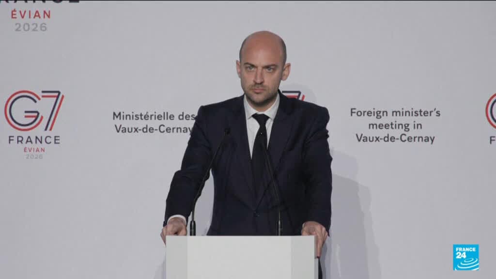 At G7, France hits back at Lavrov, says Russia does not defend international law