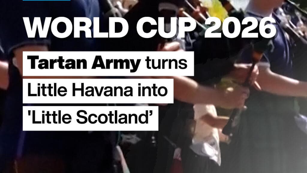 Scotland Fans Transform Miami's Little Havana into 'Little Scotland' Ahead of World Cup Match