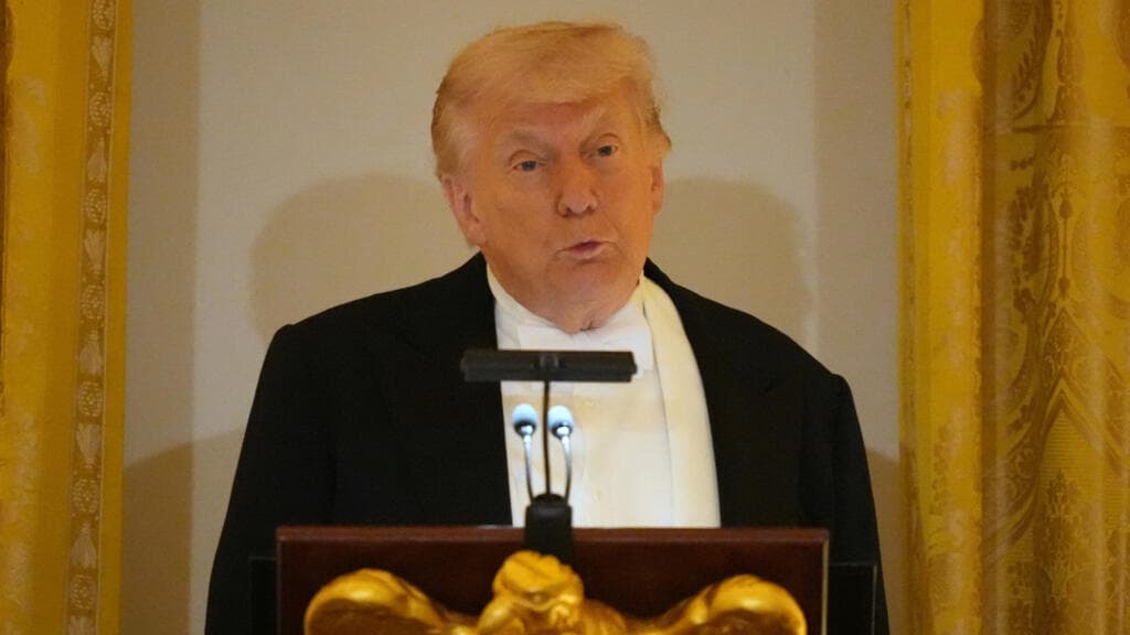 Middle East war live: Trump says Iran has been 'militarily defeated' at state dinner