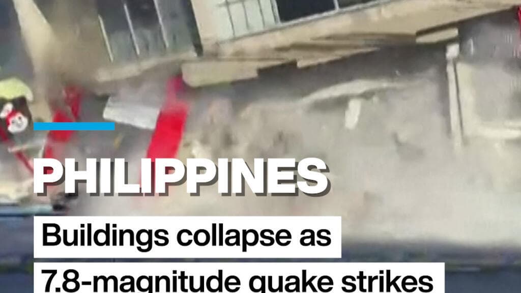 7.8-Magnitude Earthquake Hits Southern Philippines, Causing Building Collapses