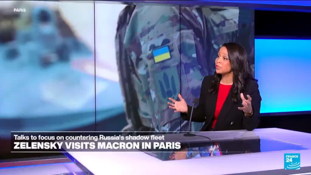 Zelensky arrives in Paris for talks on pressuring Russia