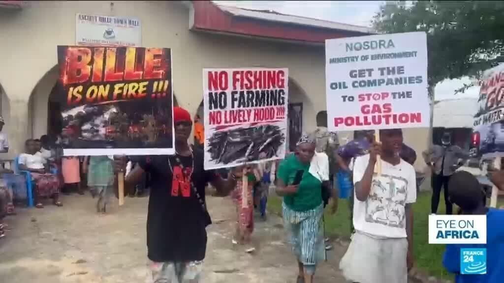 Residents in Niger Delta protest against toxic gas leaks affecting livelihoods