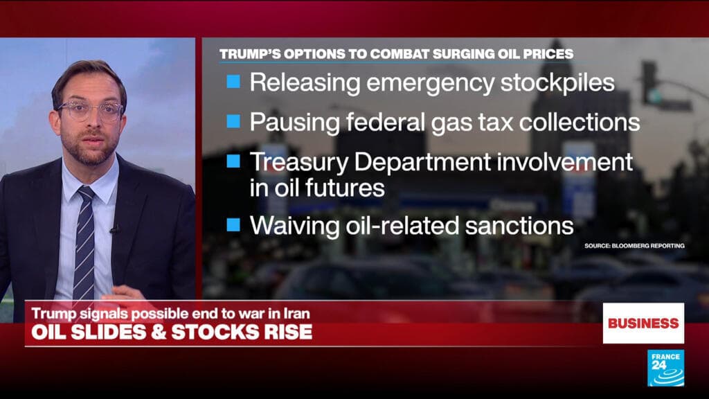 Oil prices fall, stocks rise as Trump says military goals ‘pretty well complete’