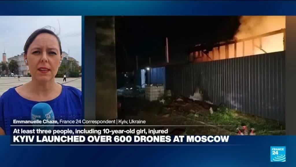 Ukraine conducts major drone strike on Moscow region with over 600 drones