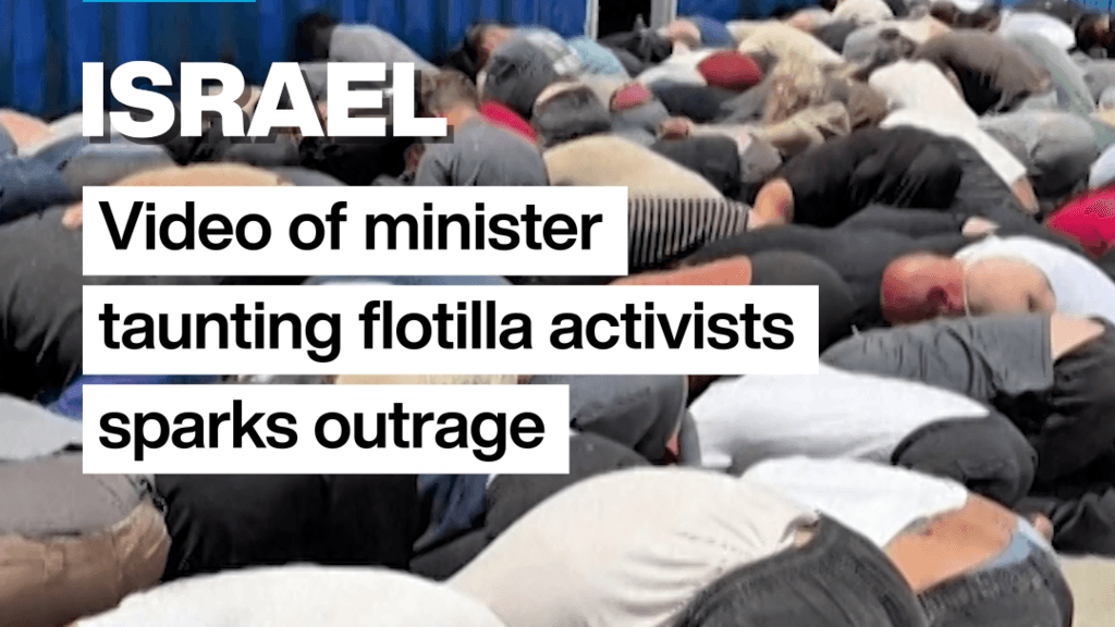 Israel's Security Minister Faces Backlash for Taunting Flotilla Activists