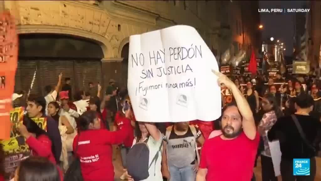 Protesters Rally in Lima Against Keiko Fujimori Ahead of Presidential Elections