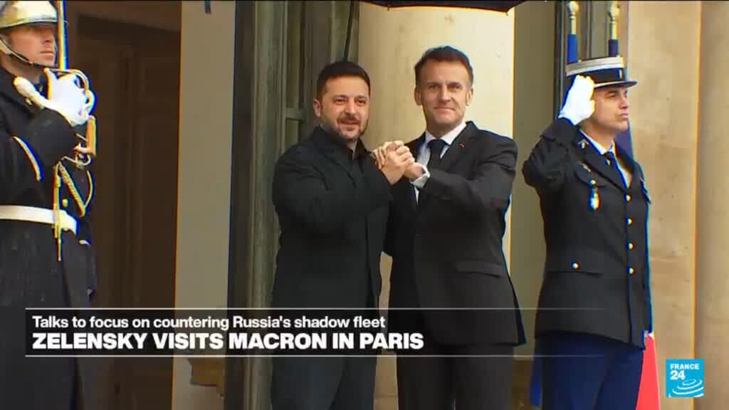 War in Ukraine: Zelensky meets Macron for talks on Russia
