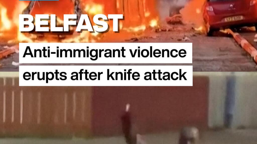 Violence Against Immigrants Erupts in Belfast Following Knife Attack