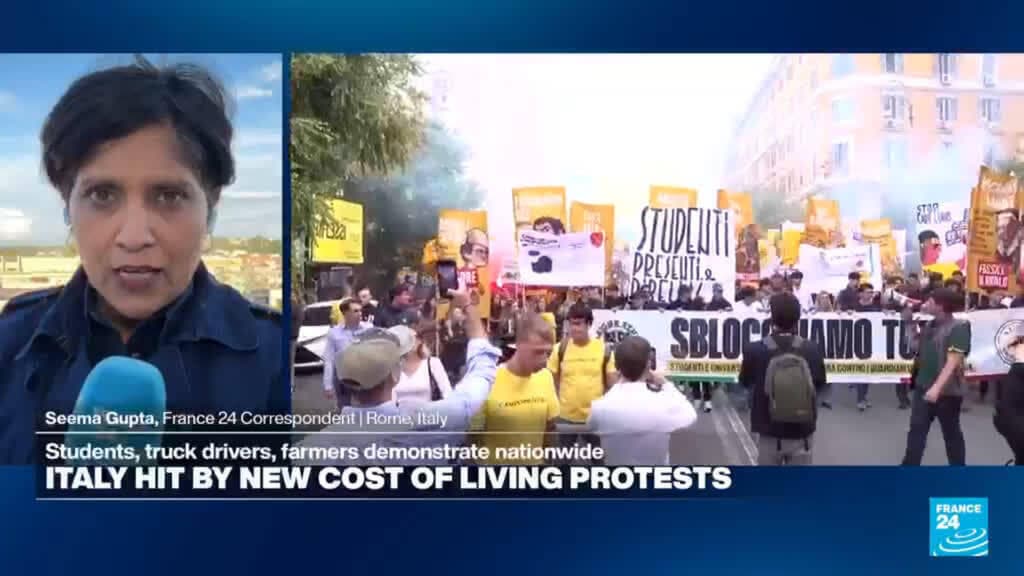 New Protests Erupt in Italy Over Rising Cost of Living