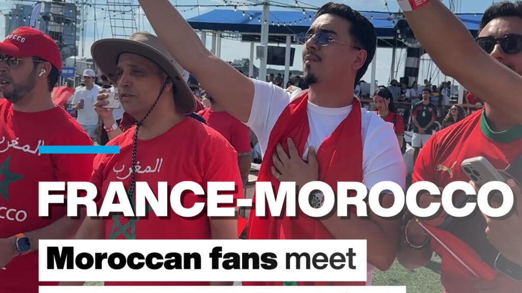 Moroccan Fans Gather in Boston to Watch World Cup Quarter-Final Against France