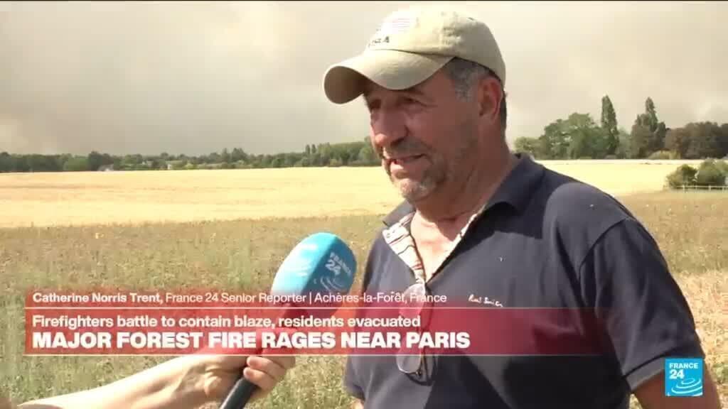 Resident Evacuated Due to Fontainebleau Fire Speaks to FRANCE 24