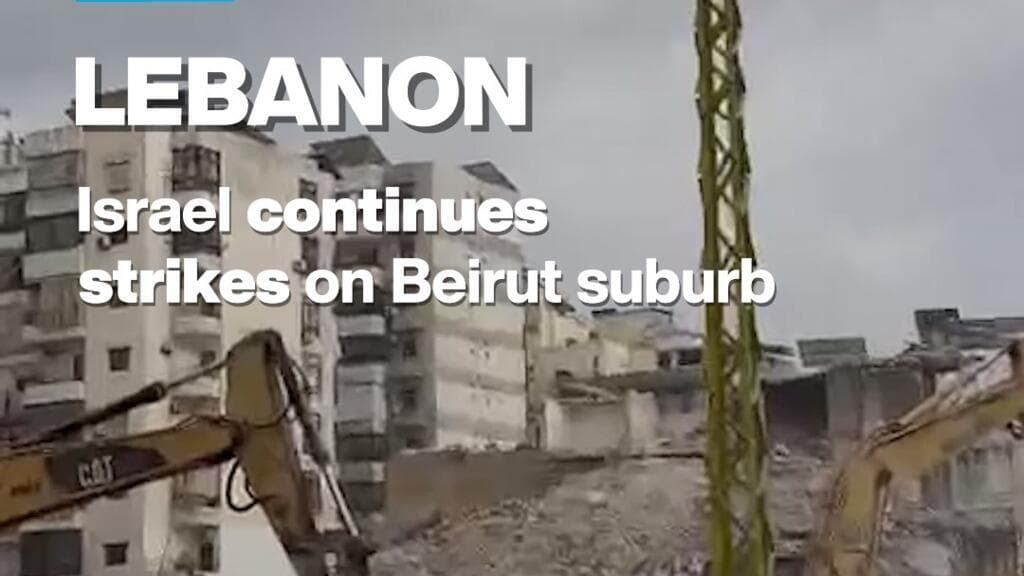 Israeli Airstrikes Target Beirut Suburb, Causing Casualties