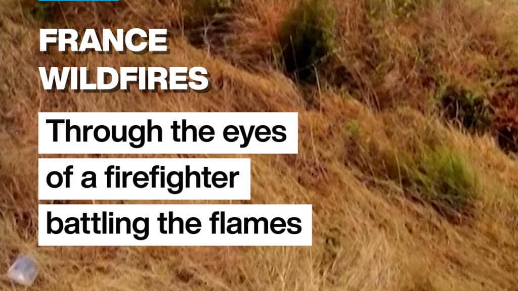 Firefighter Captures Wildfire Footage with Smart Glasses in Gironde, France