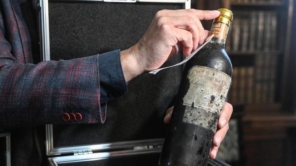 Historic 130-Year-Old French Wine Restored After Decades Beneath Czech Castle