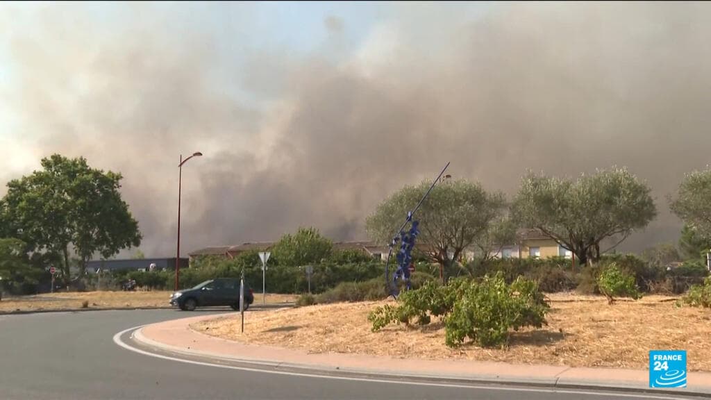 Residents Forced to Evacuate Amid Wildfires in Southern France