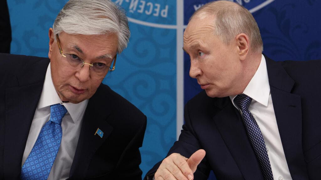 Kazakhstan's President Urges Putin to End War Amid Ukrainian Drone Strikes in Siberia