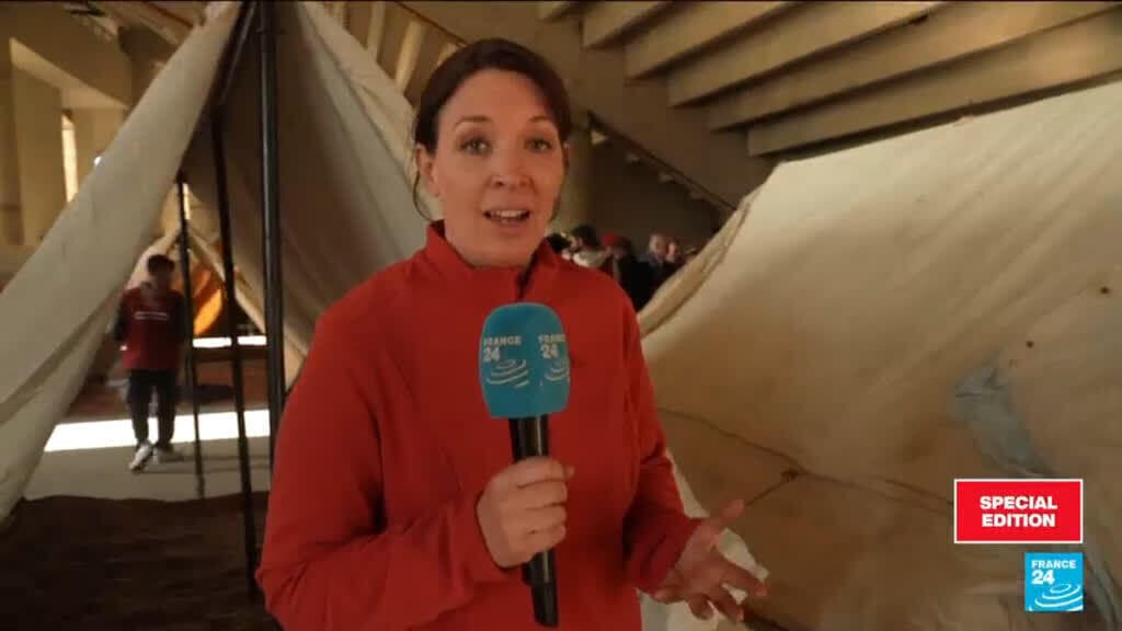 454,000 people registered as displaced: Thousands sleep rough as Israeli strike shelters overwhelmed