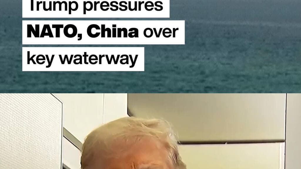 Trump presses China, says NATO faces 'very bad' future if allies don't help open Hormuz Strait