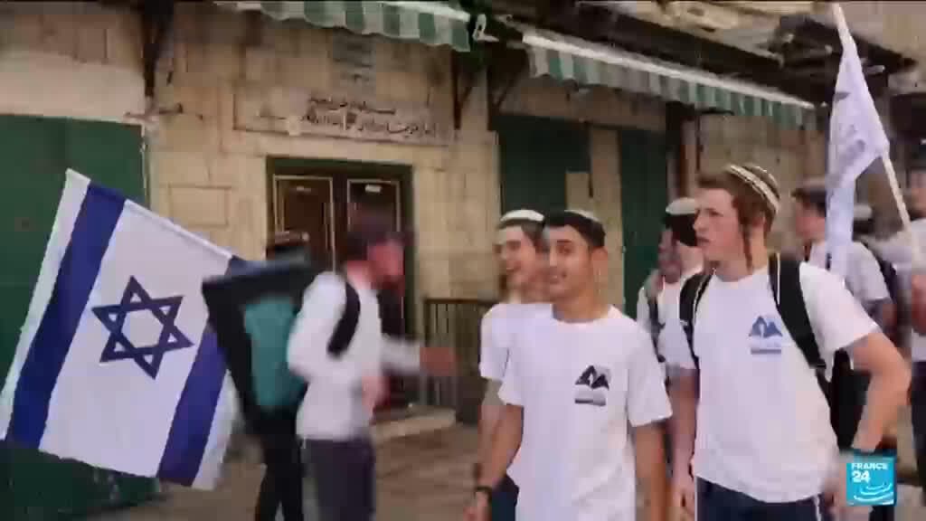 Israeli Nationalists March in Jerusalem, Chanting Anti-Palestinian Slogans