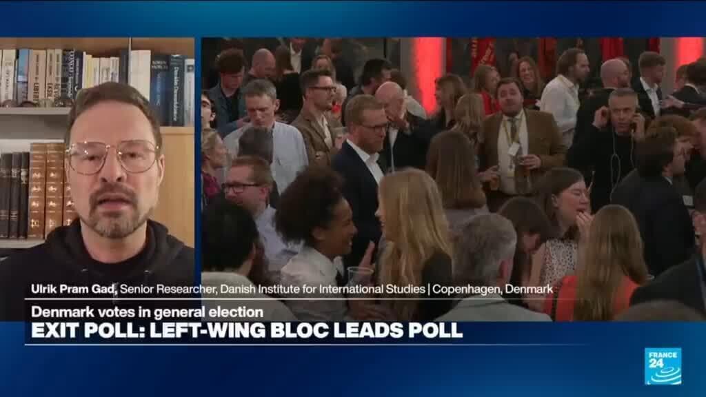 Danish PM's left bloc leads election, but no majority
