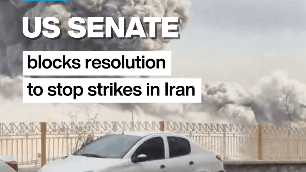 US Senate blocks resolution that would stop attacks in Iran