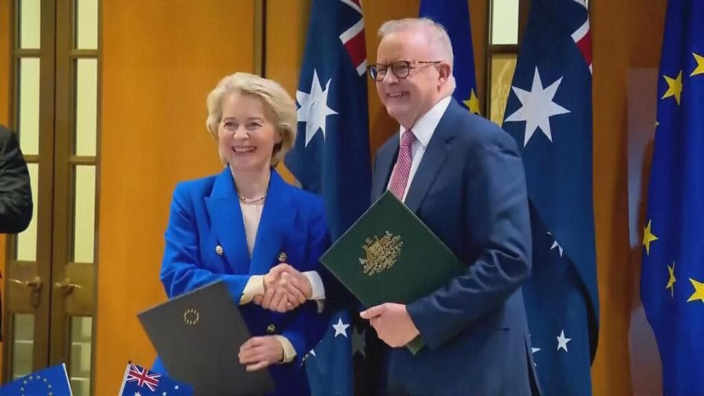 EU, Australia seal free trade deal eight years in the making