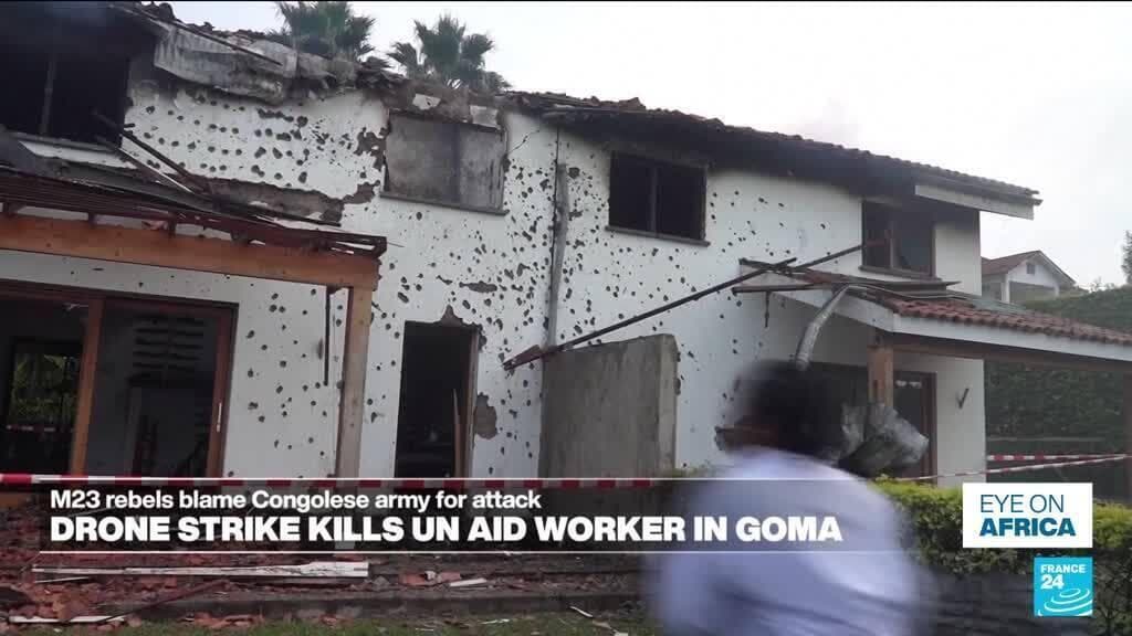 Drone strike hits Goma killing aid worker and civilians