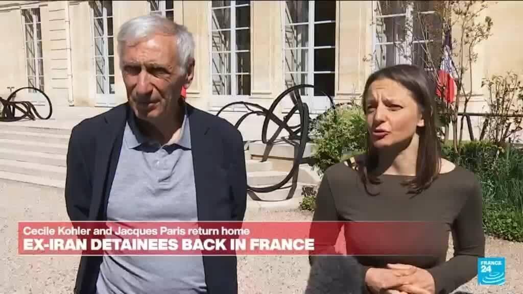 REPLAY: 'A message of hope' - French pair held in Iran speak to media after release