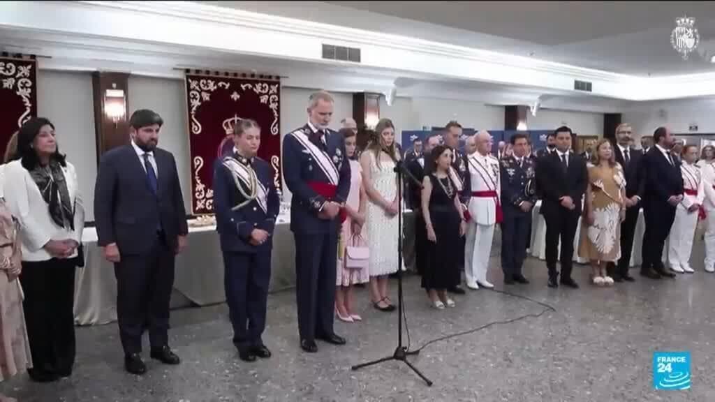 Spanish Royals Observe Moment of Silence for Wildfire Victims