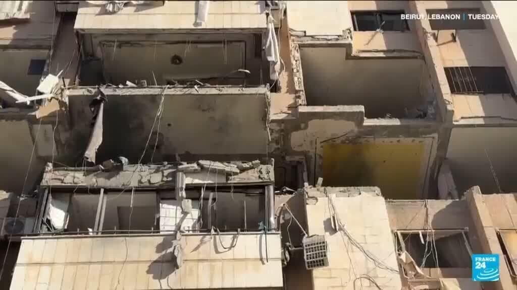 Israel strikes Beirut as number of displaced mounts