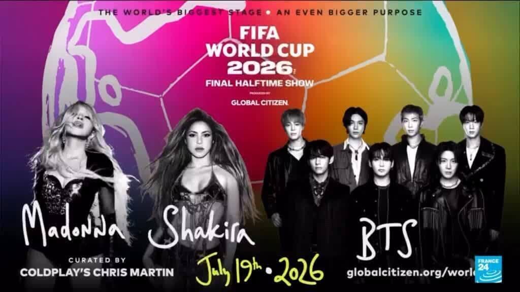 World Cup Final to Feature Halftime Show with Madonna, BTS, and Shakira