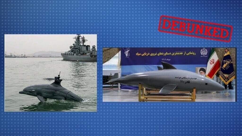 Claims of Iran's Dolphin-Shaped Kamikaze Drones Debunked as AI-Generated Images