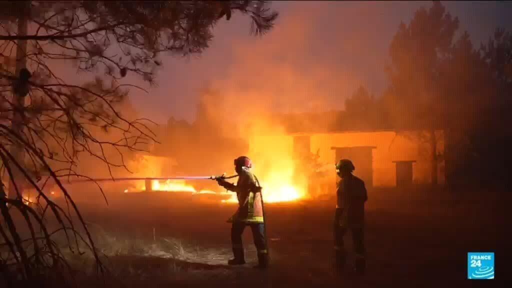 Firefighters Battle Wildfire Near Bordeaux as Evacuations Increase