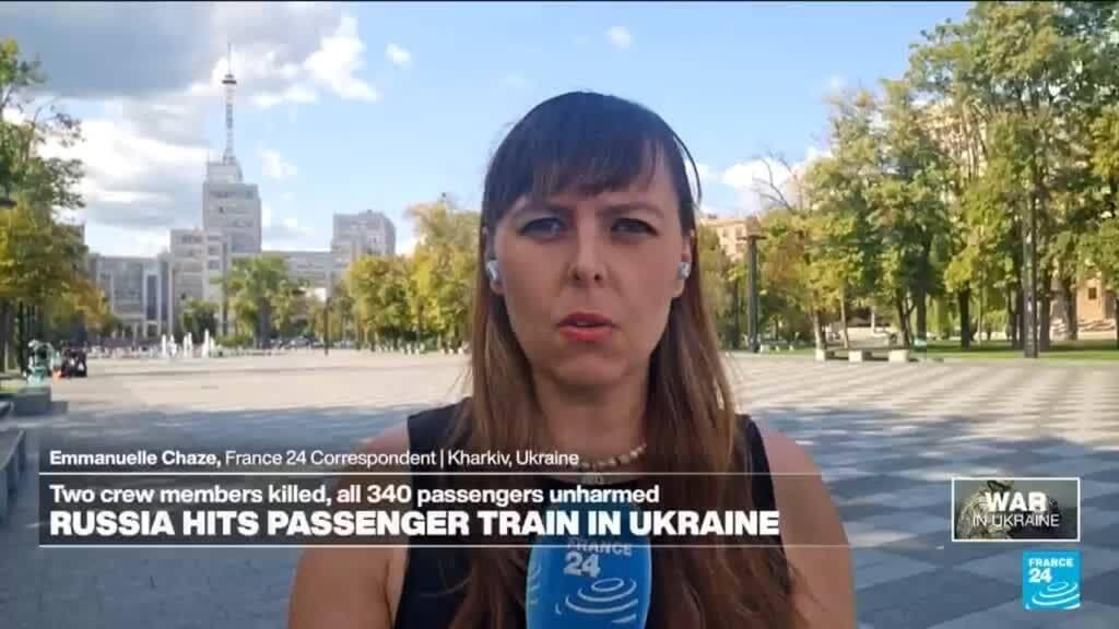Russian Drone Strike on Ukrainian Train Results in Two Fatalities