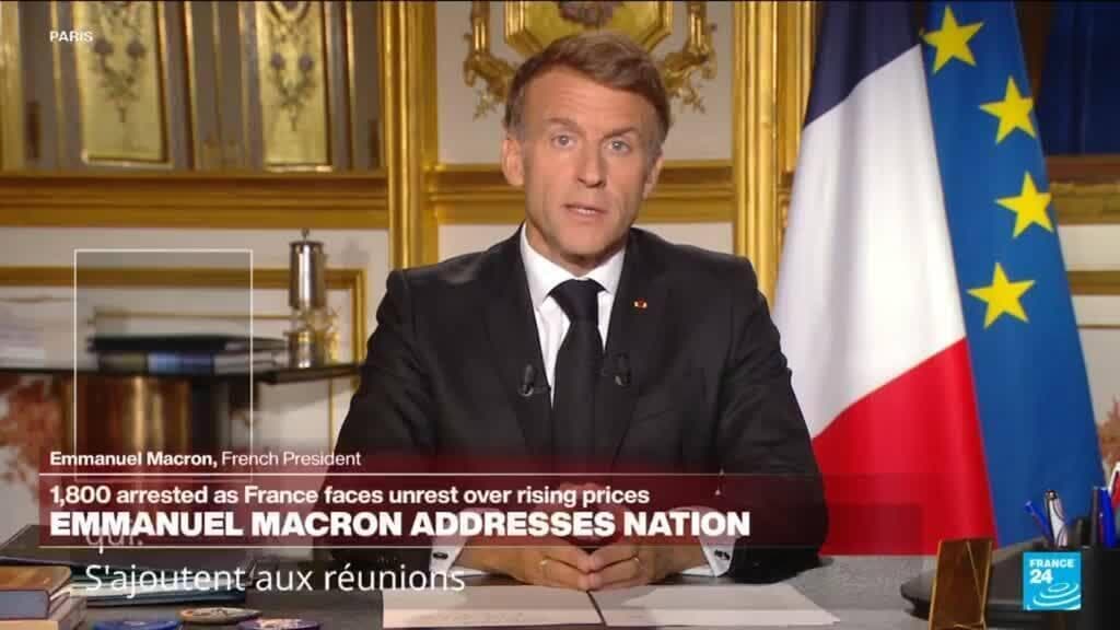 Macron Declares 'Nothing Justifies' Violence Amid Nationwide Protests