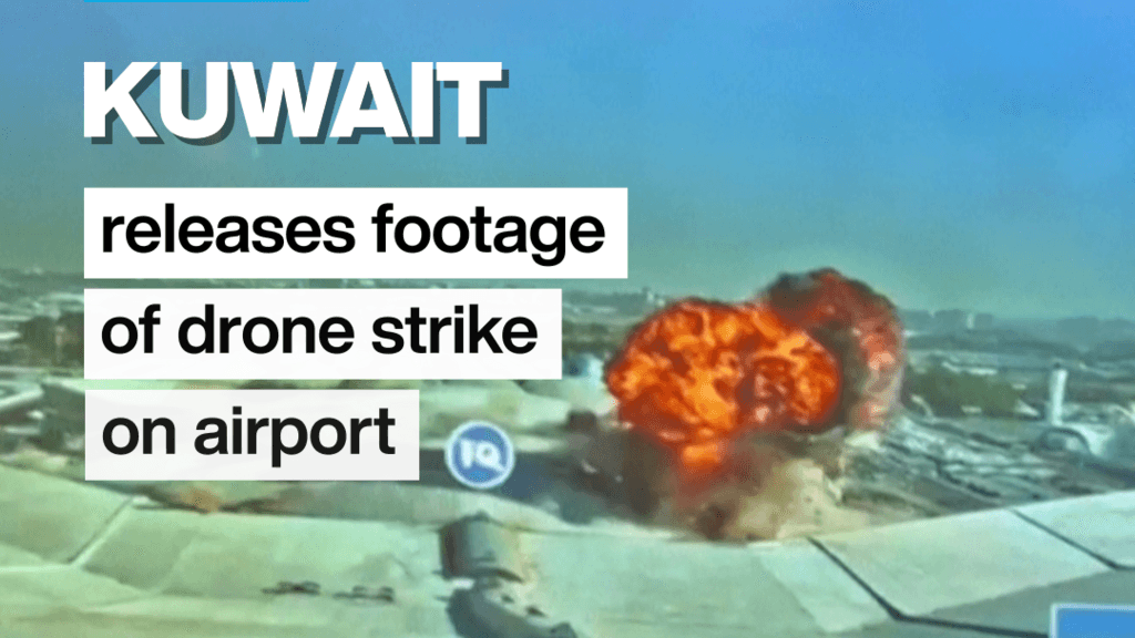 Kuwait Publishes CCTV Footage of Drone Strike at Airport